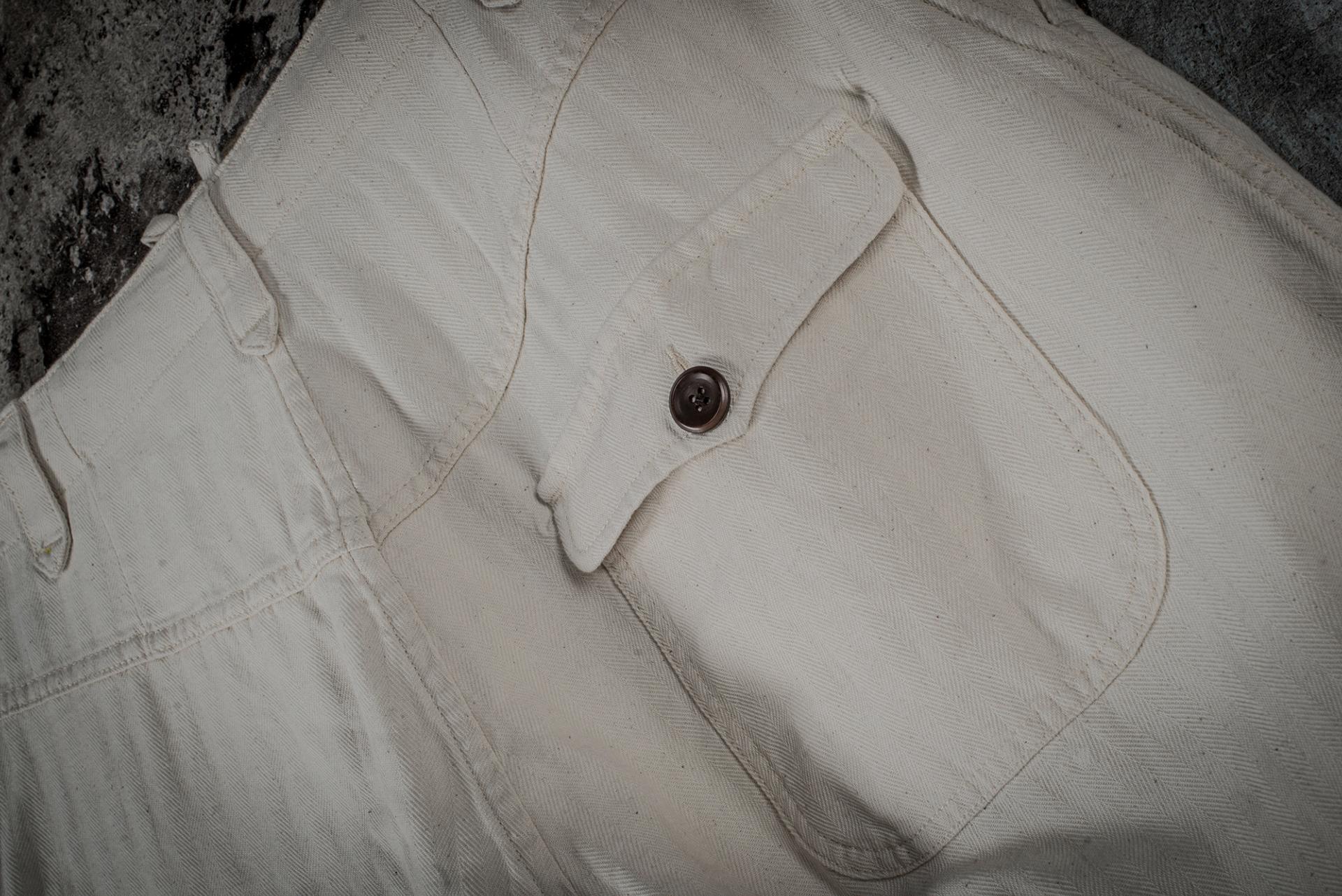 "LE NERVI" HBT Naturel – French Workwear Trousers