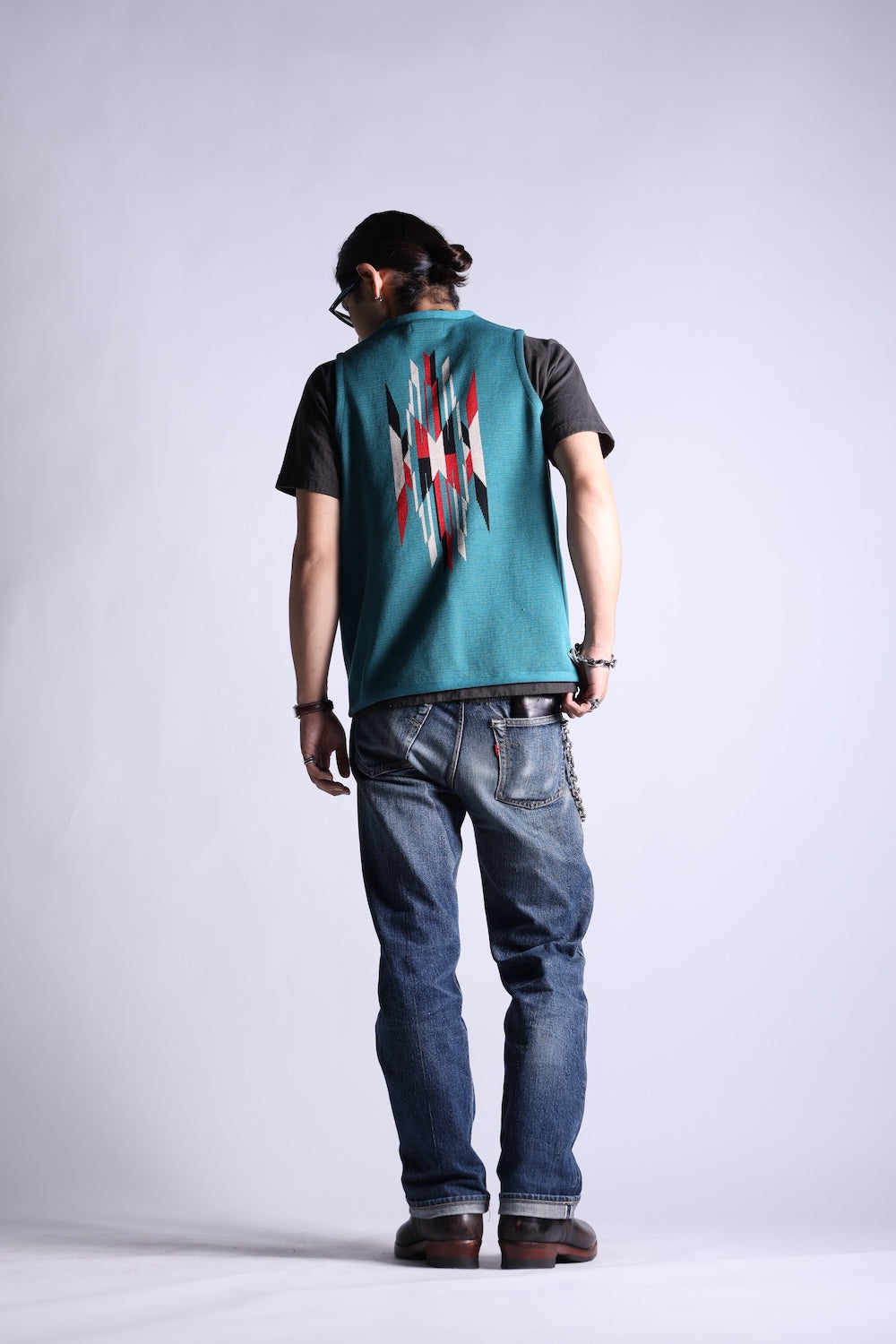 NGT NATIVE VEST TURQUOISE