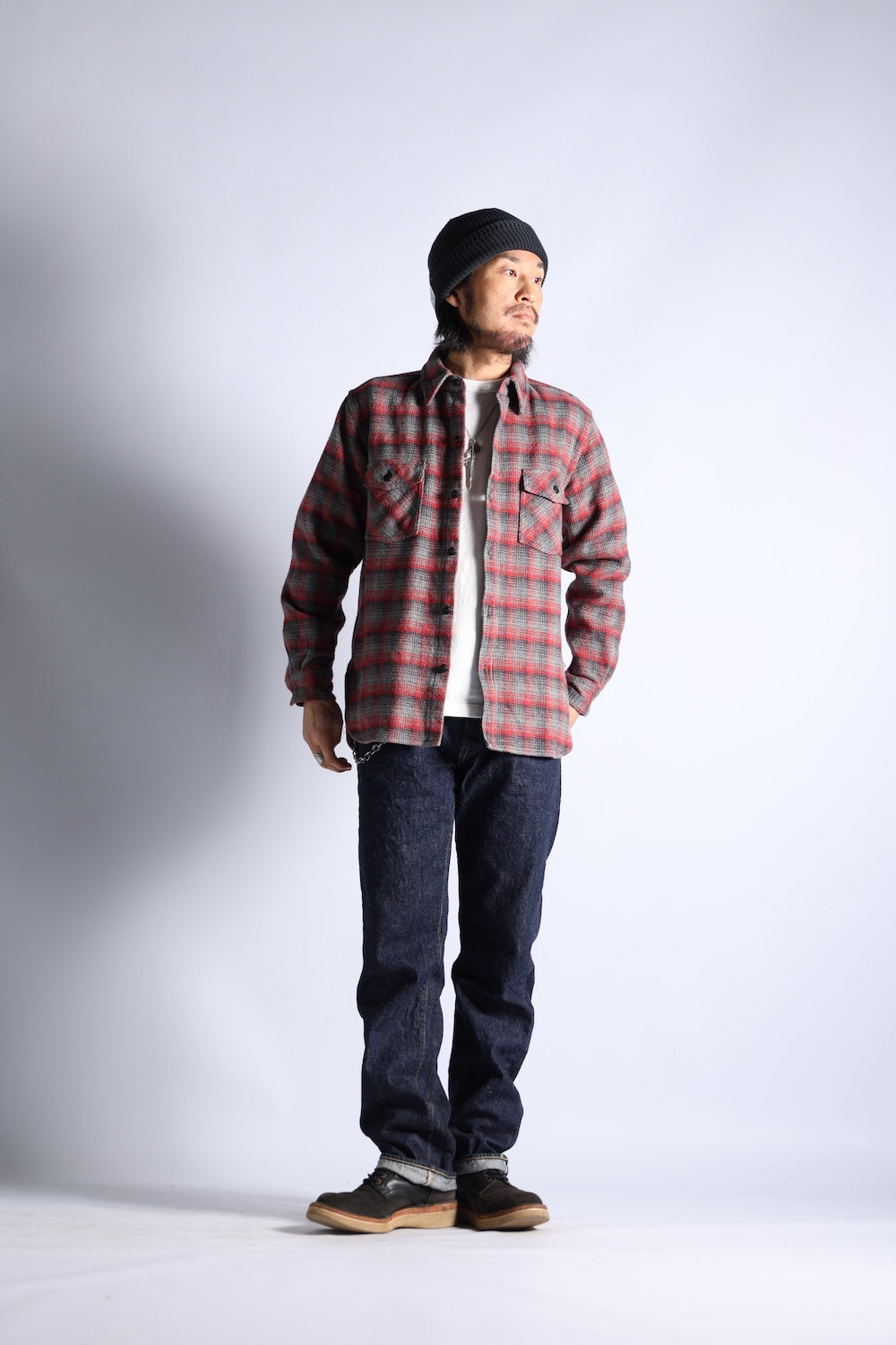 HILLBILLY SHIRTS H.RED CHK