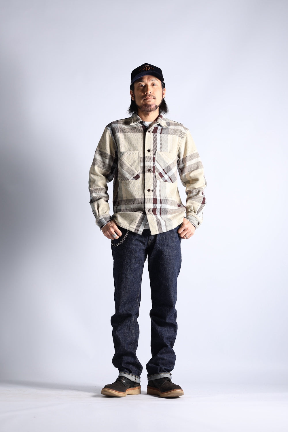 OPEN WIND SHIRTS H.BRN/CHK