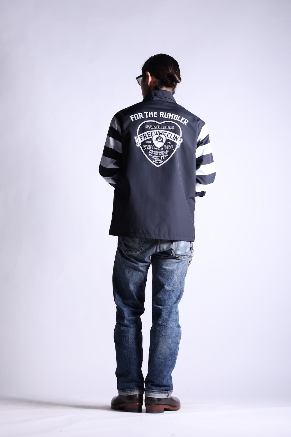 SUPPLEX CYCLE WINDBREAKER BORDER SLEEVE BLACK