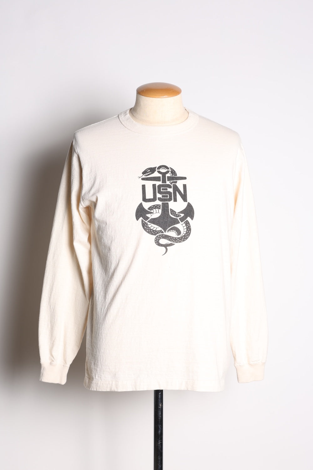 VINTAGE PRINT LONG TEE.26-01 VINTAGE CREAM