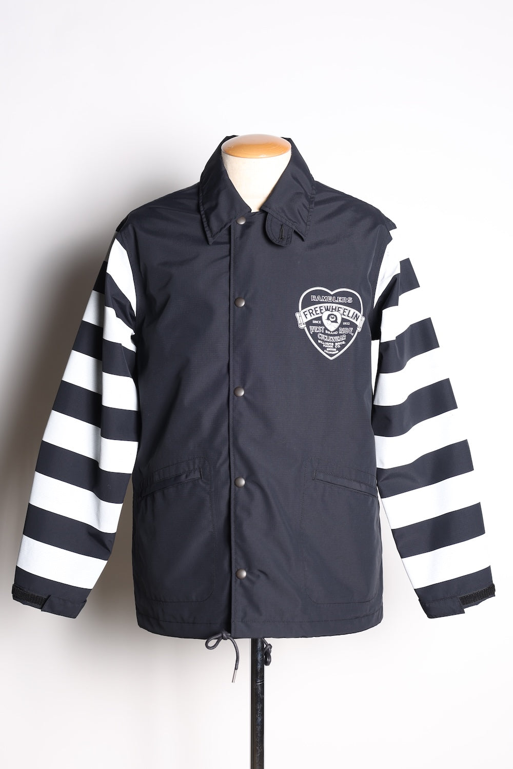 SUPPLEX CYCLE WINDBREAKER BORDER SLEEVE BLACK