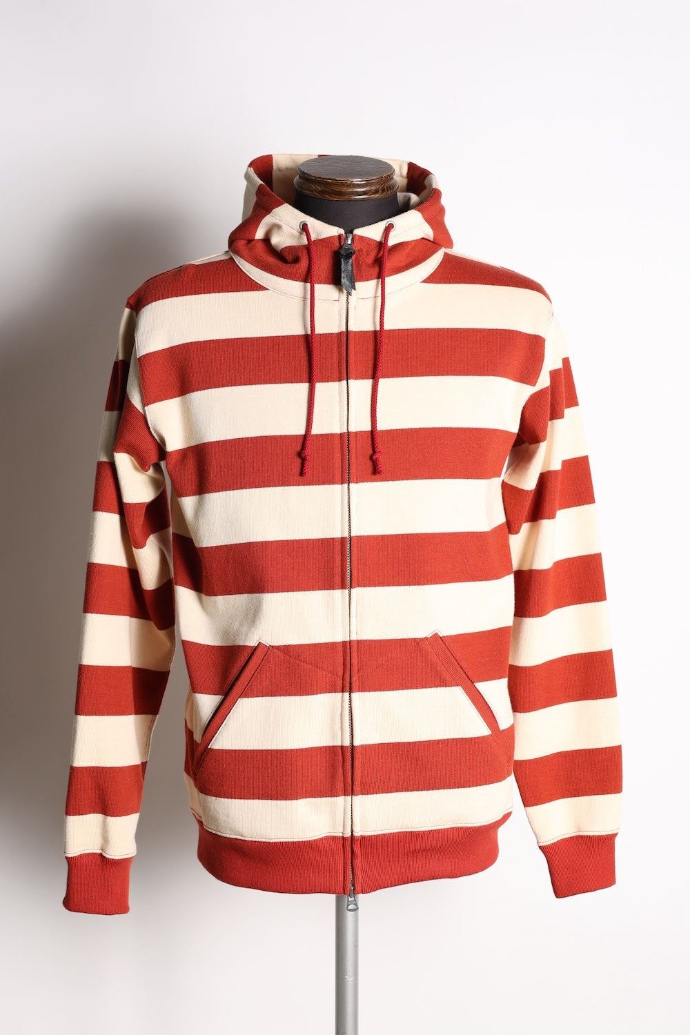 HEAVY BORDER HOODIE BRK/CRM