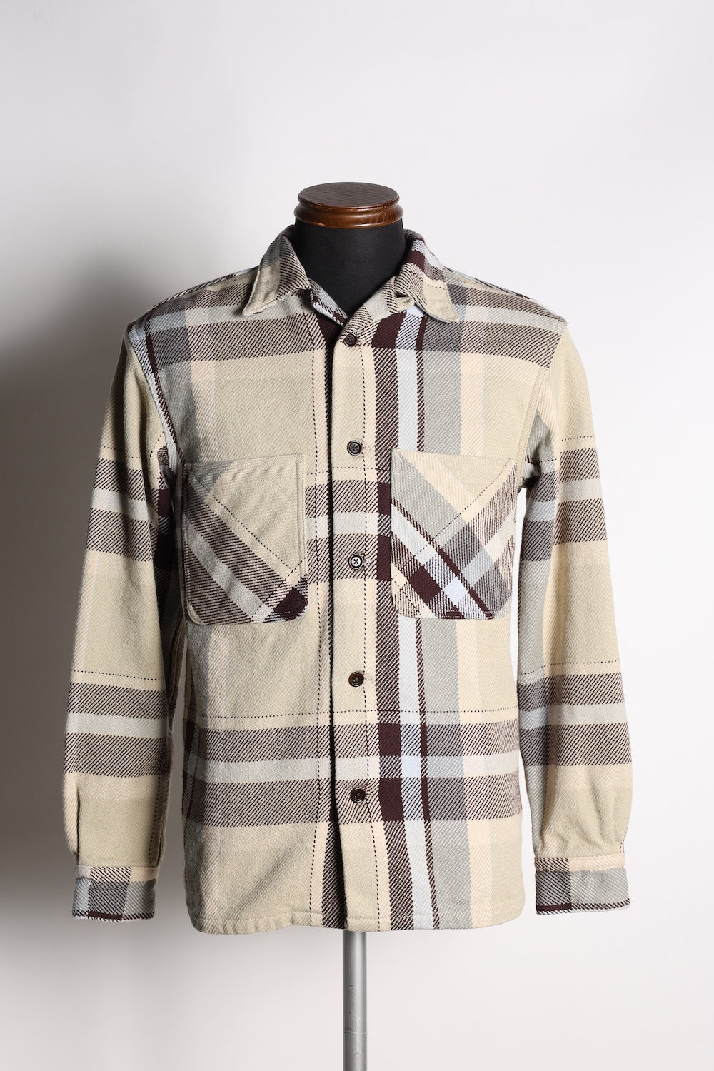 OPEN WIND SHIRTS H.BRN/CHK