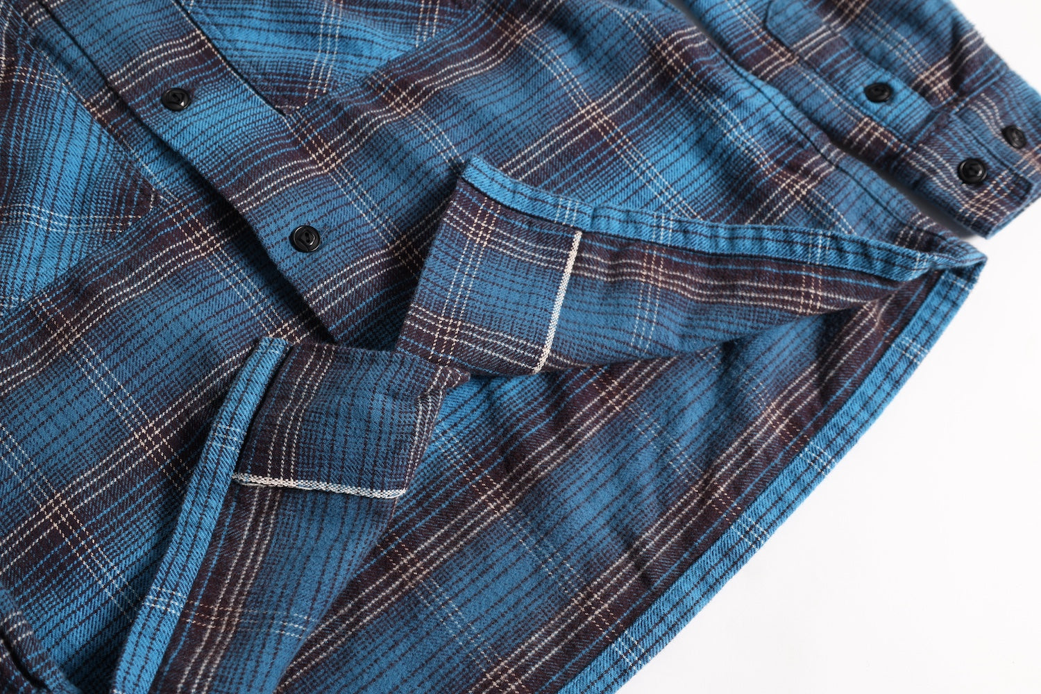 NAVY WORK SHIRTS BLUE CHK