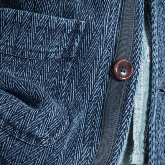VESTE DE TRAVAIL "Le Bourgeron" – Sashiko Indigo