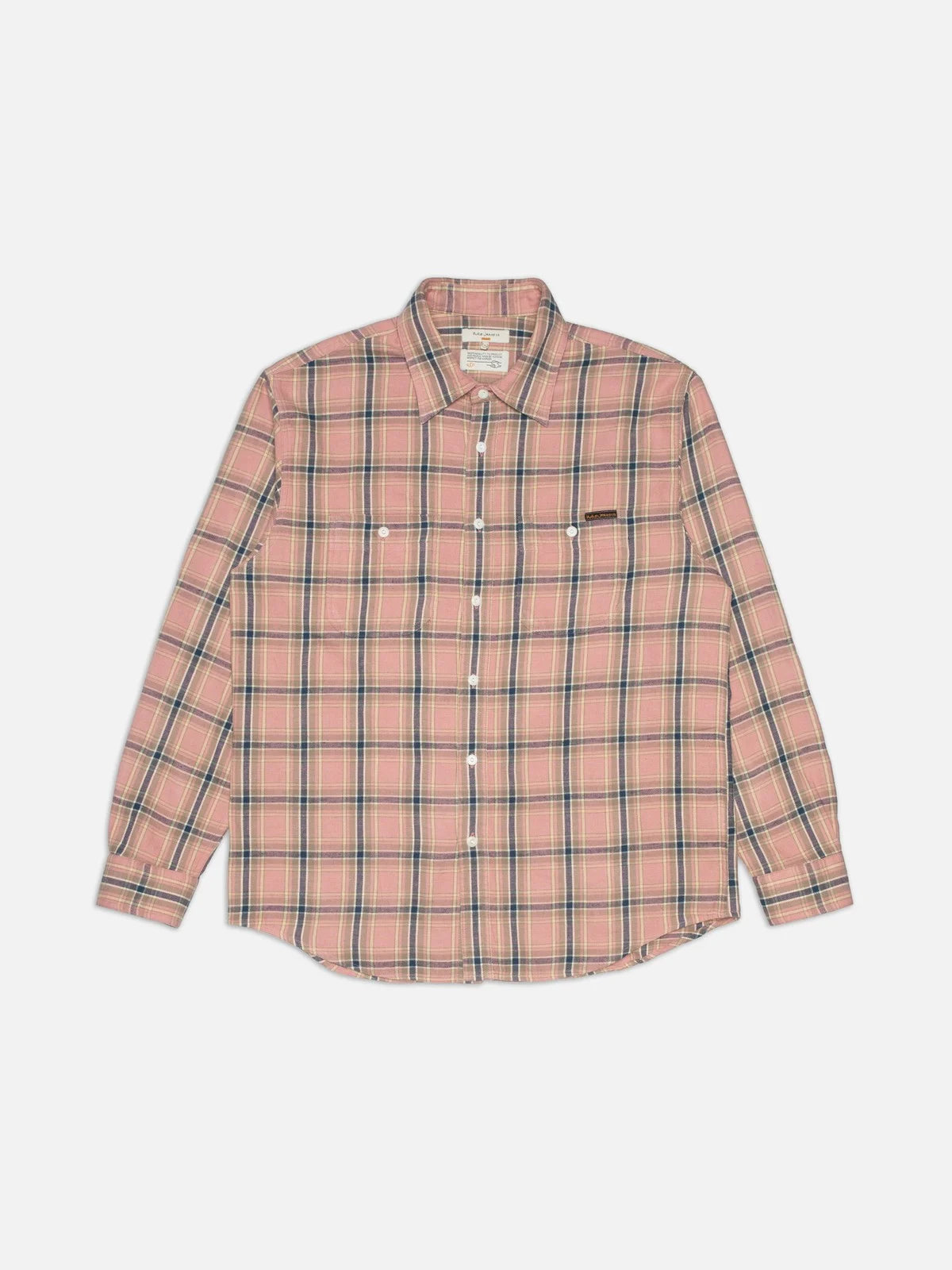 JULIAN WORKER SHIRT Checked-Dusty Pink