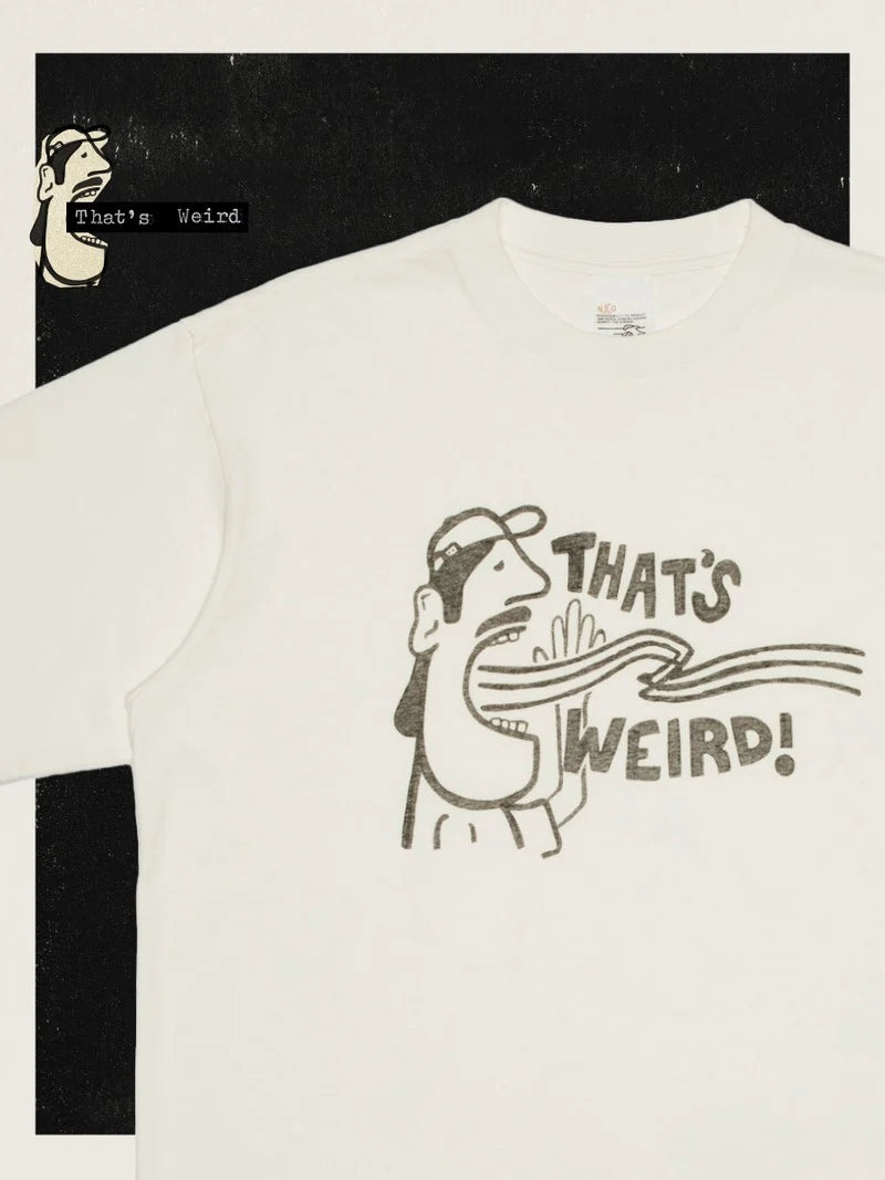 KOFFE T-SHIRT Thats Weird Chalk White