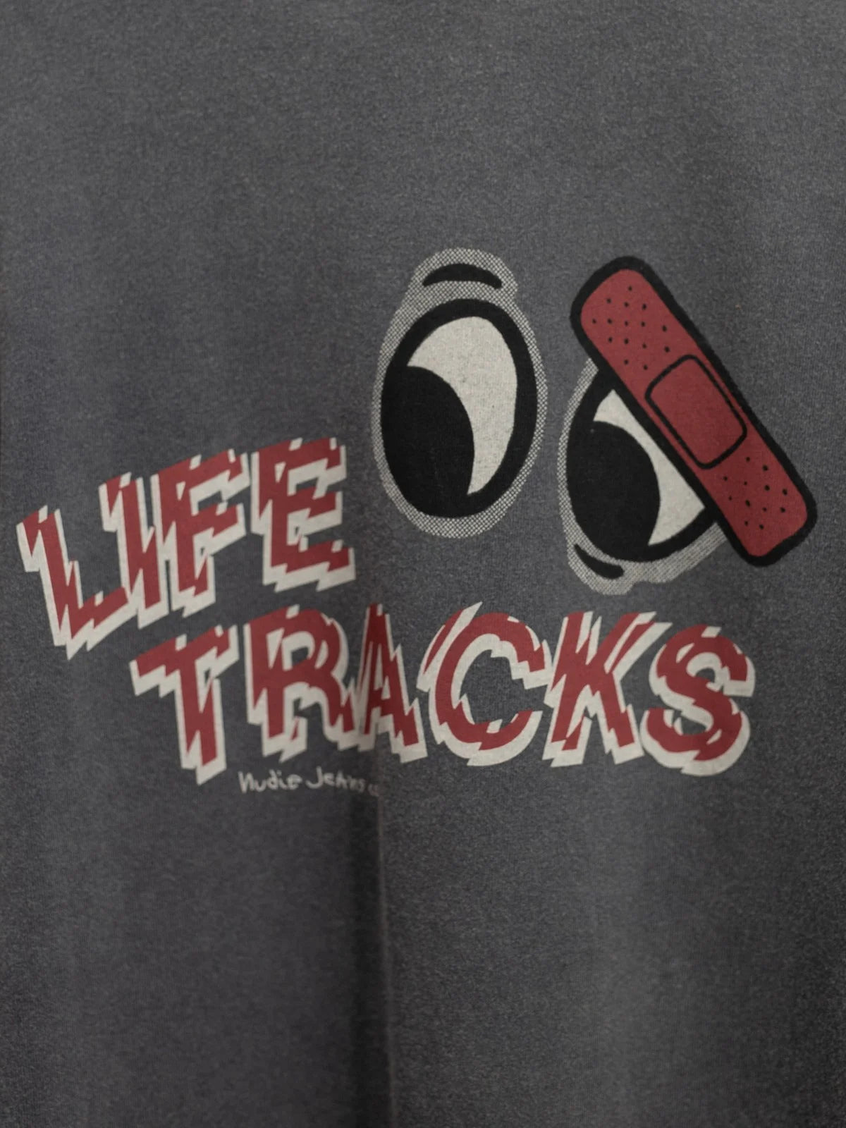 ROY T-SHIRT LIFE TRACKS ANTHRACITE