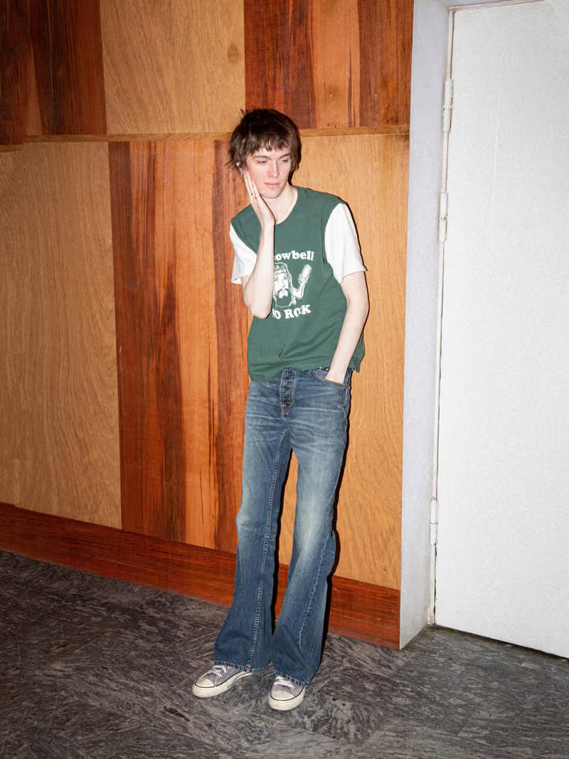 ROY SHORT T-SHIRT COWBELL OFFWHITE/GREEN