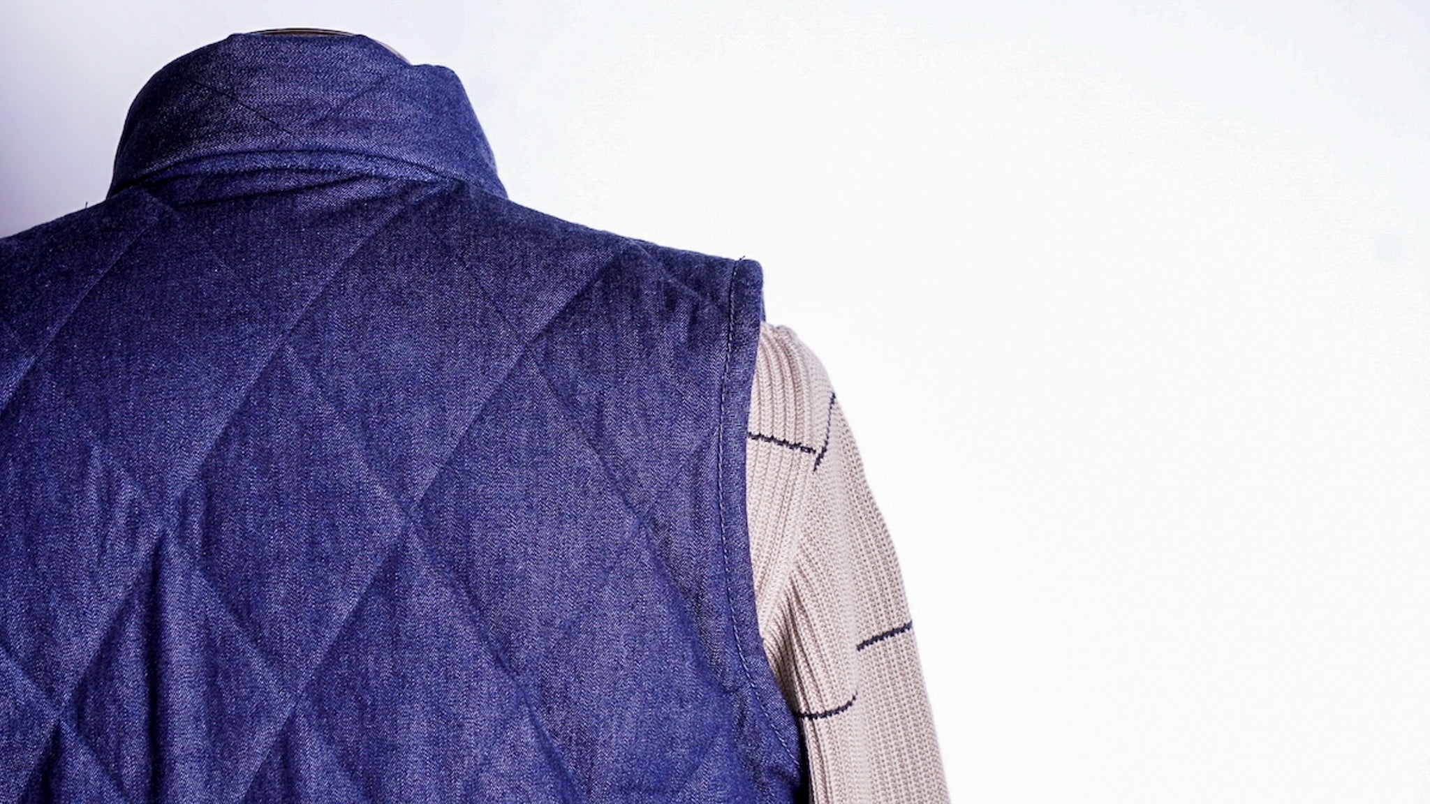 MID VENTILE VEST BLUE DENIM