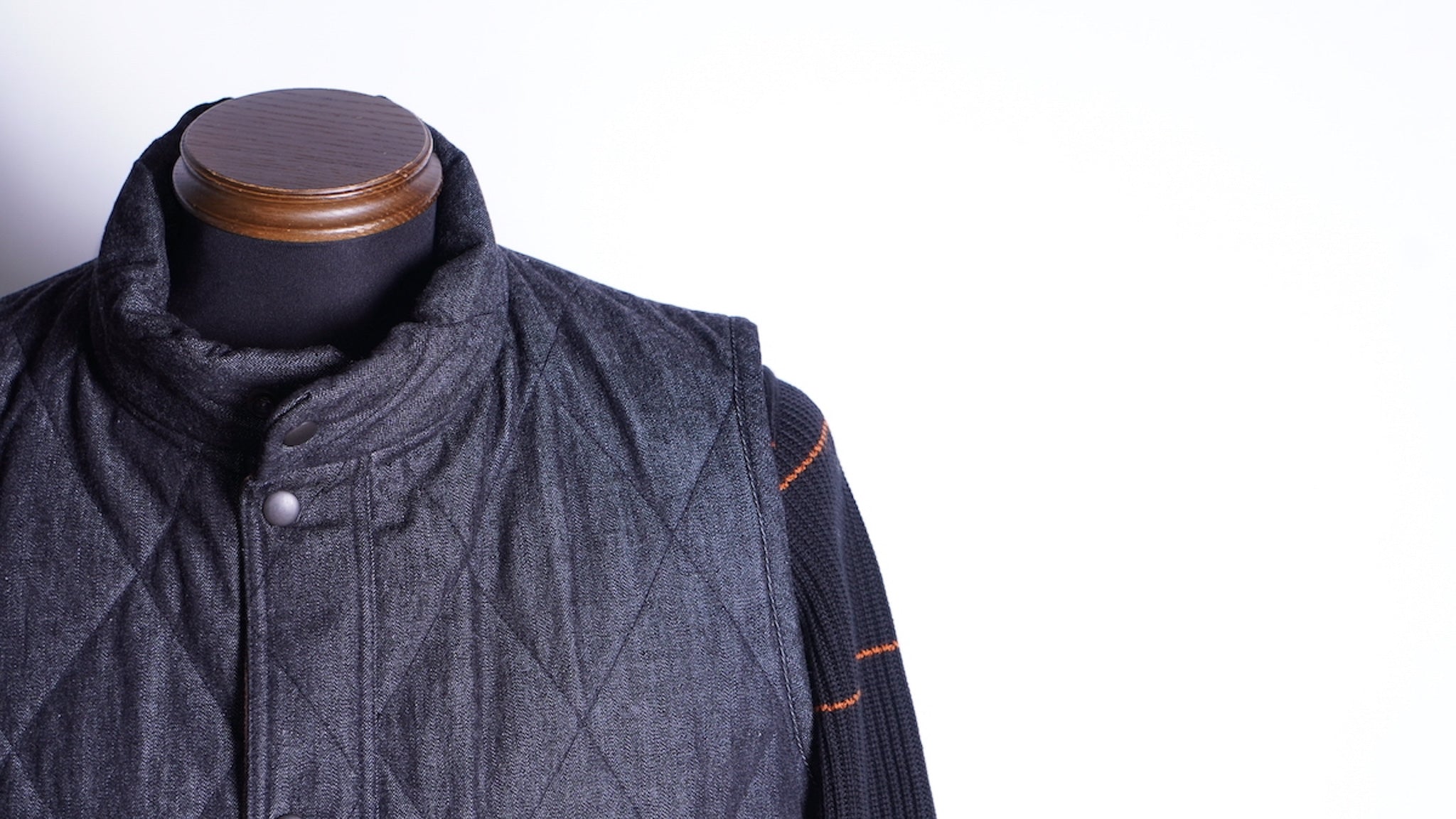 MID VENTILE VEST BLUE DENIM