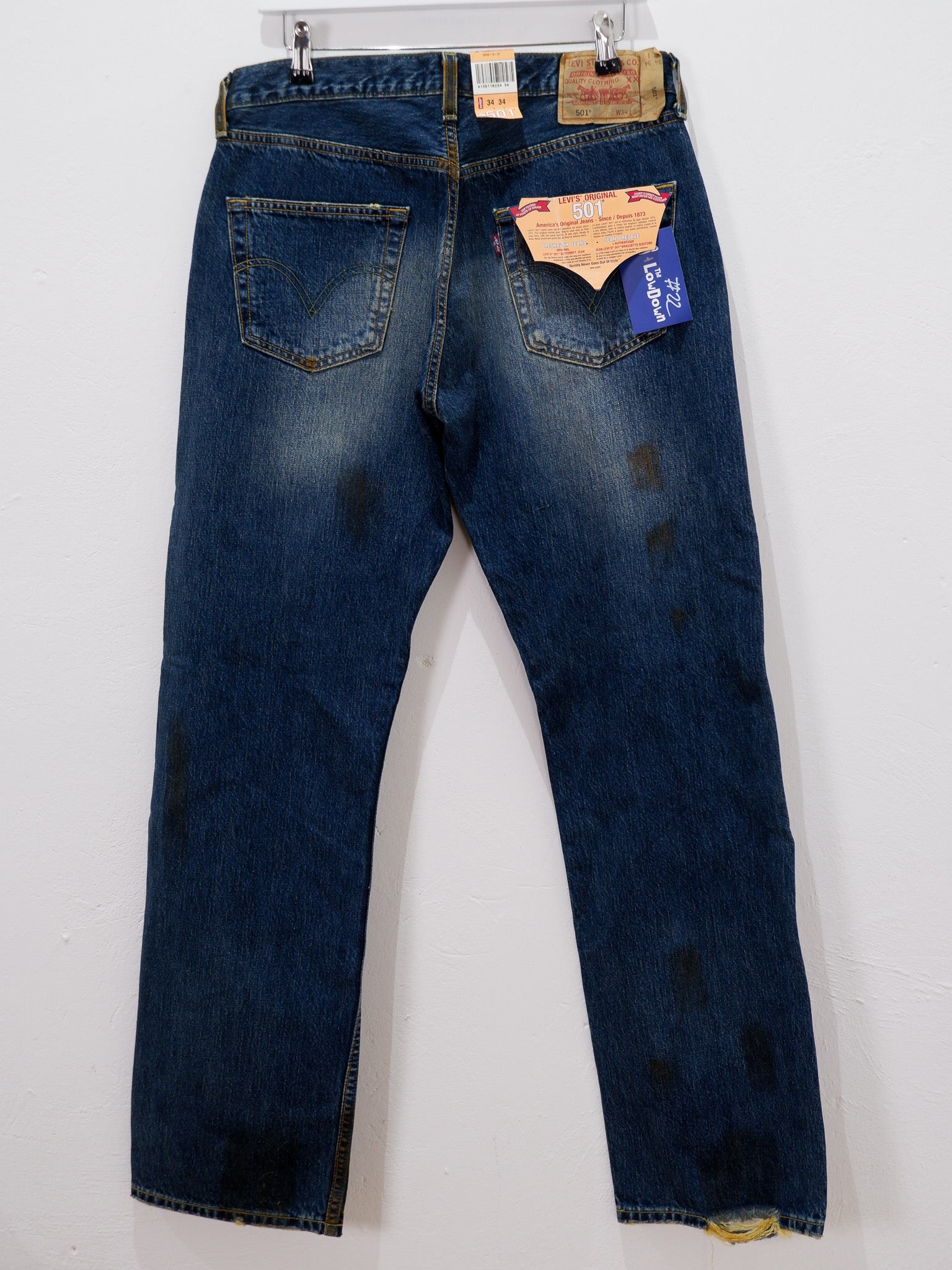 LEVIS 501 VINTAGE #22 Size 34/34