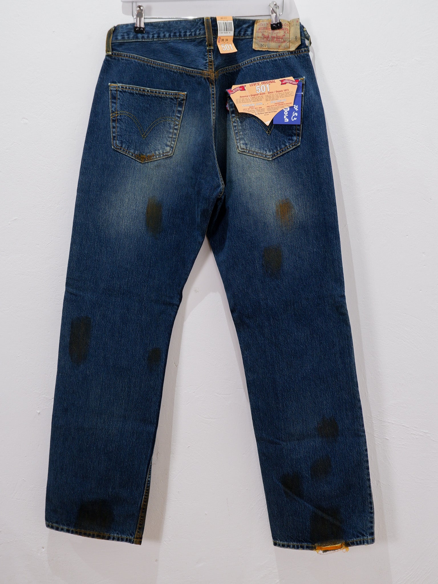 LEVIS 501 VINTAGE #33 Size 36/34