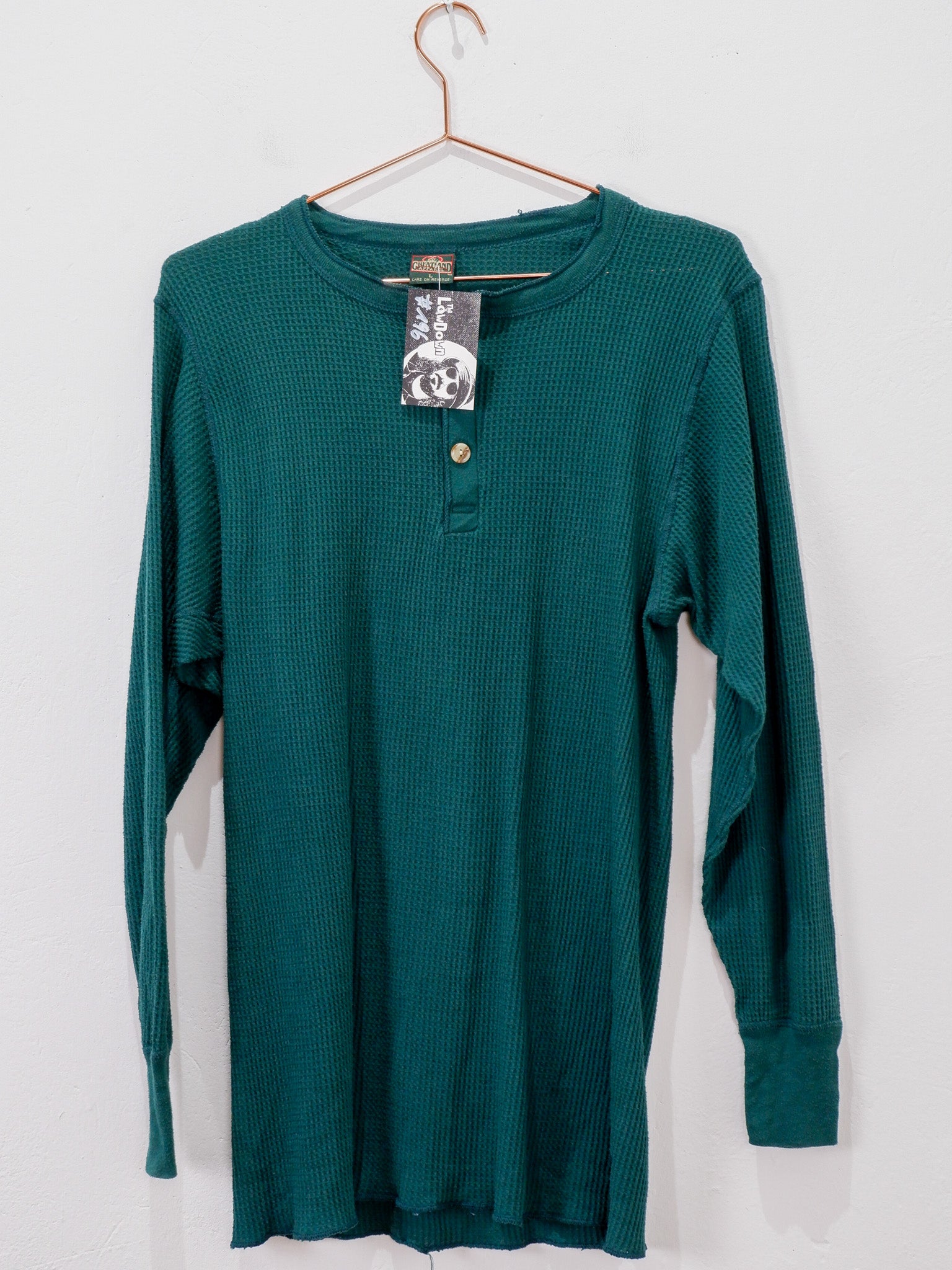 VINTAGE WAFFLE SHIRT #196 Size L