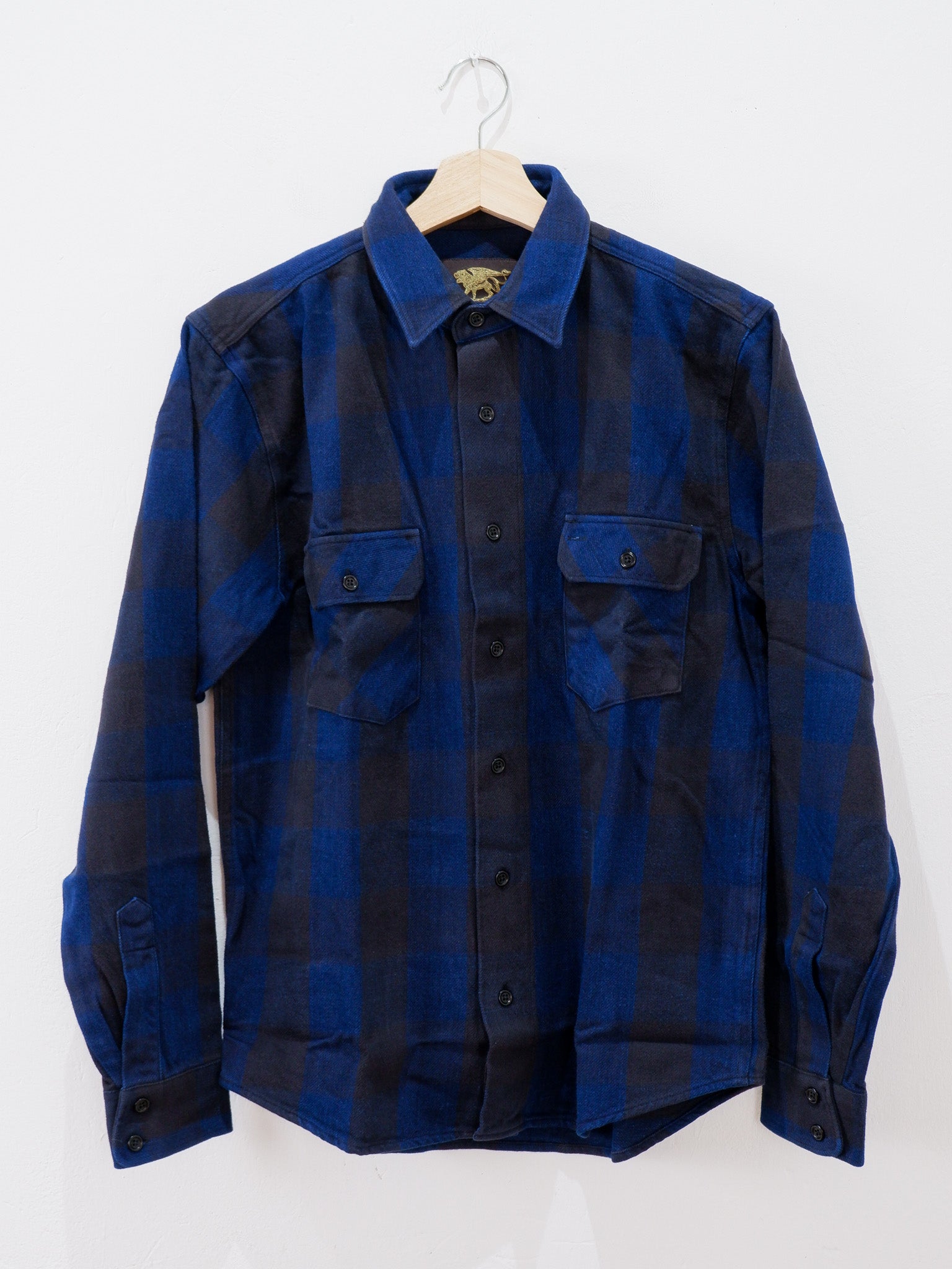 NORRIS Flannel Shirt Black/Indigo