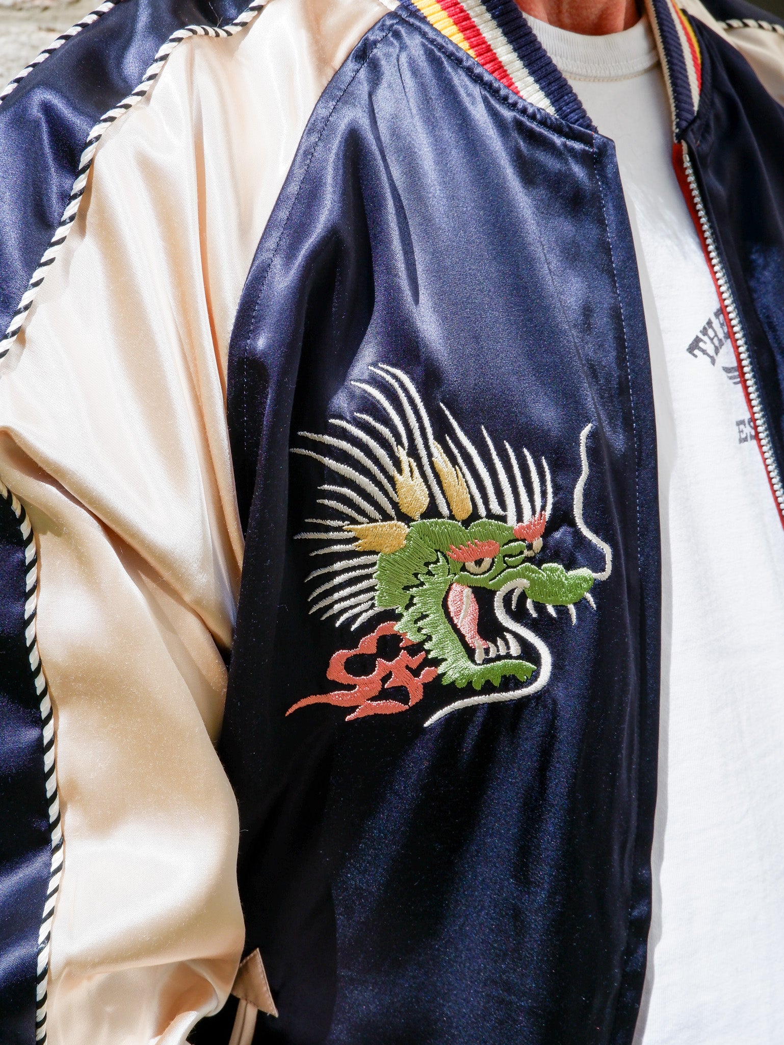 FN-OJ-SV006 Souvenir Jacket TIGER & FIVE-STORY PAGODA
