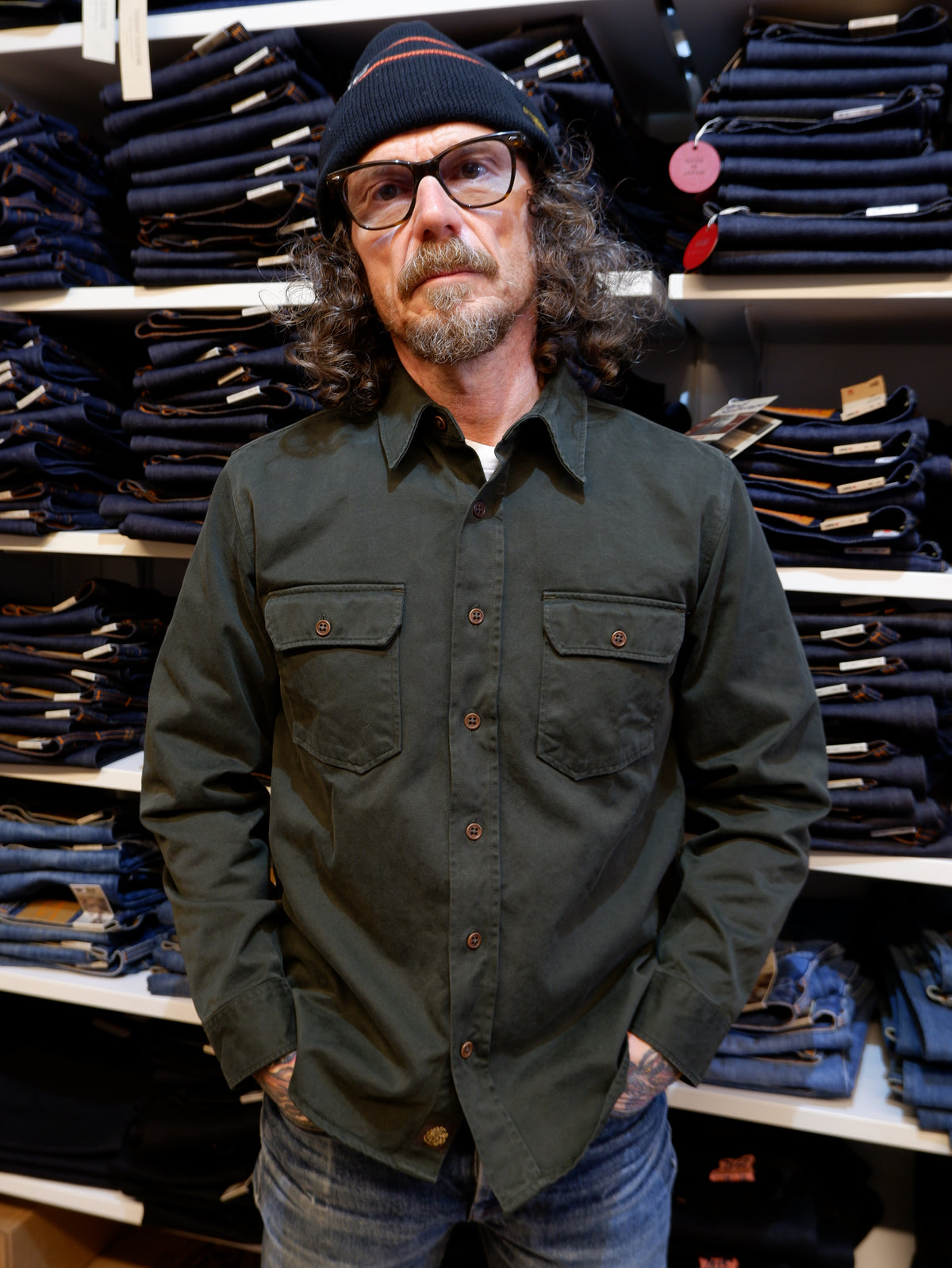 ALAMO SHIRT – Cotton Twill, Greek Pitch