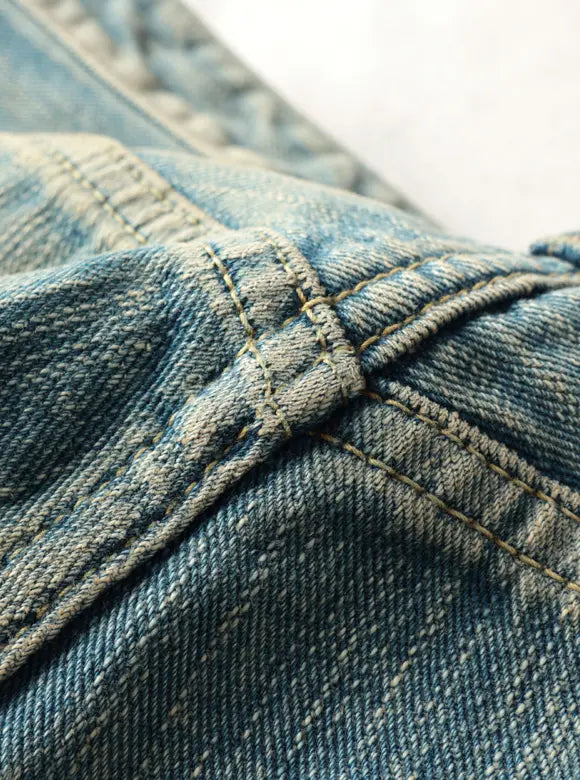 FN-D111C 14.5 oz Wide Straight Jeans