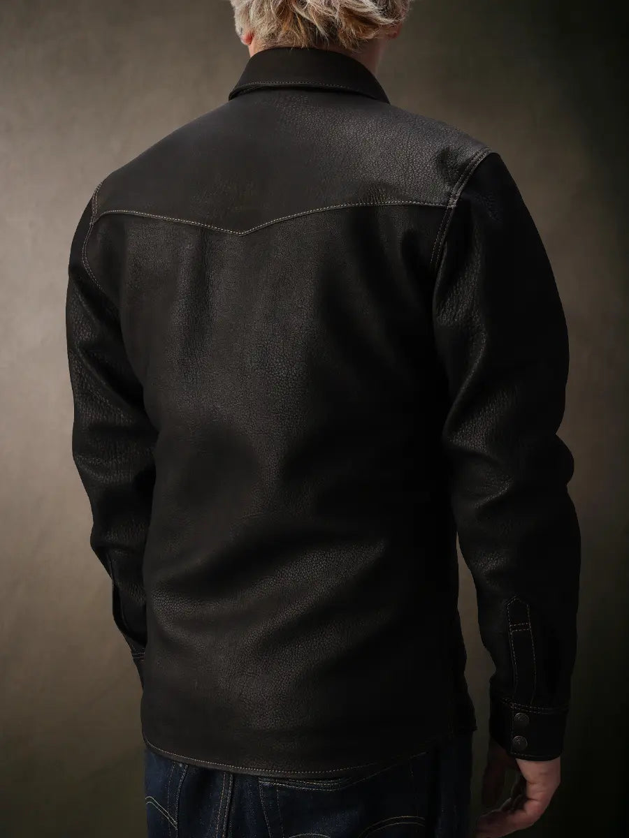 TFH-DEERSKIN WESTERN SHIRT FN‑LS‑DS004