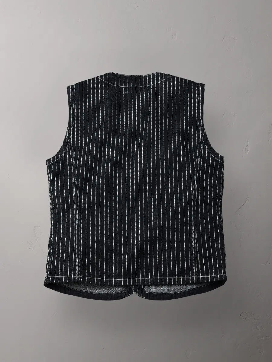 VEST - 10oz DENIM WABASH WORK #FN-MVD-702