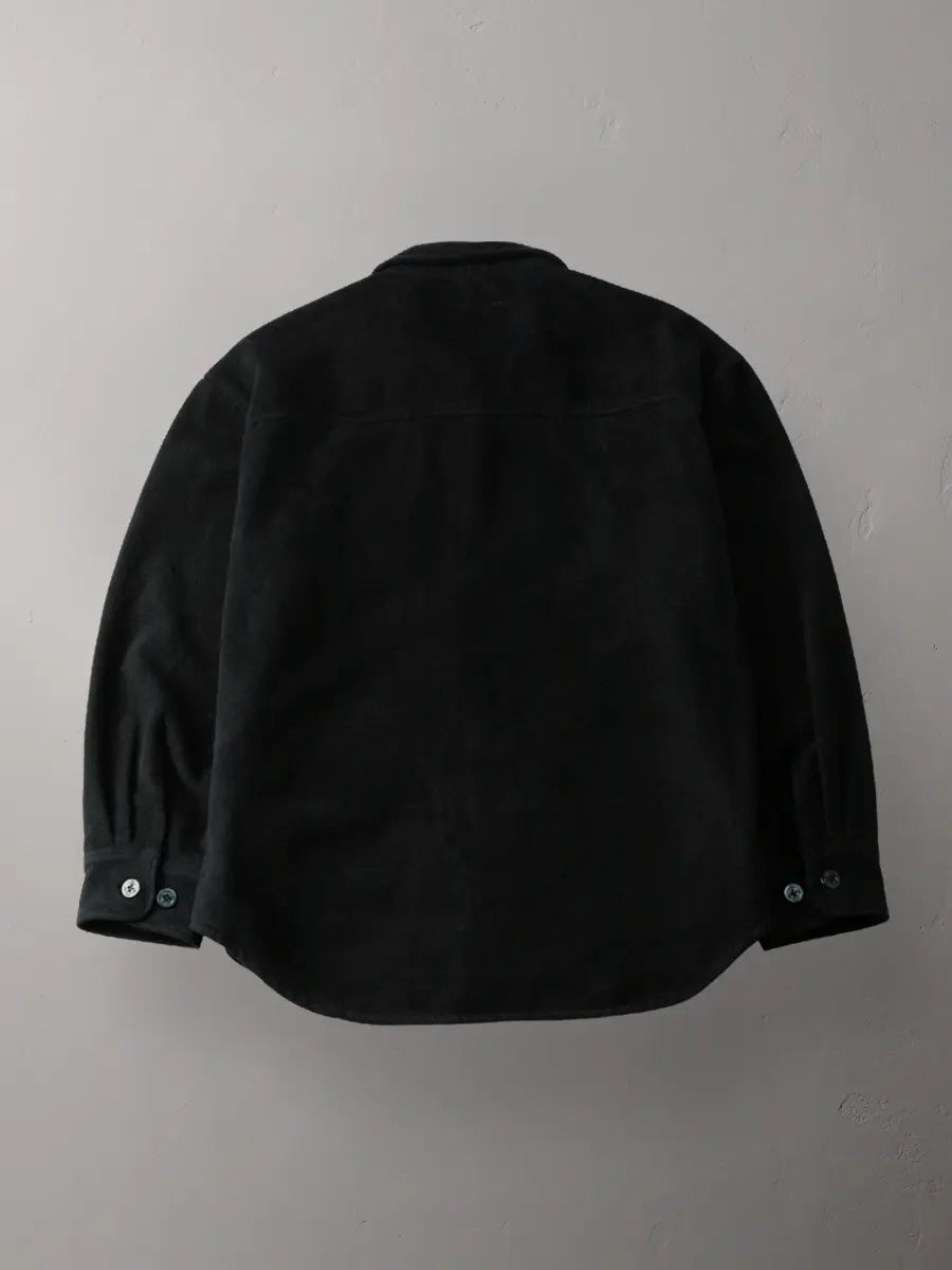 Black Melton Wool CPO #FN-OJ-C008