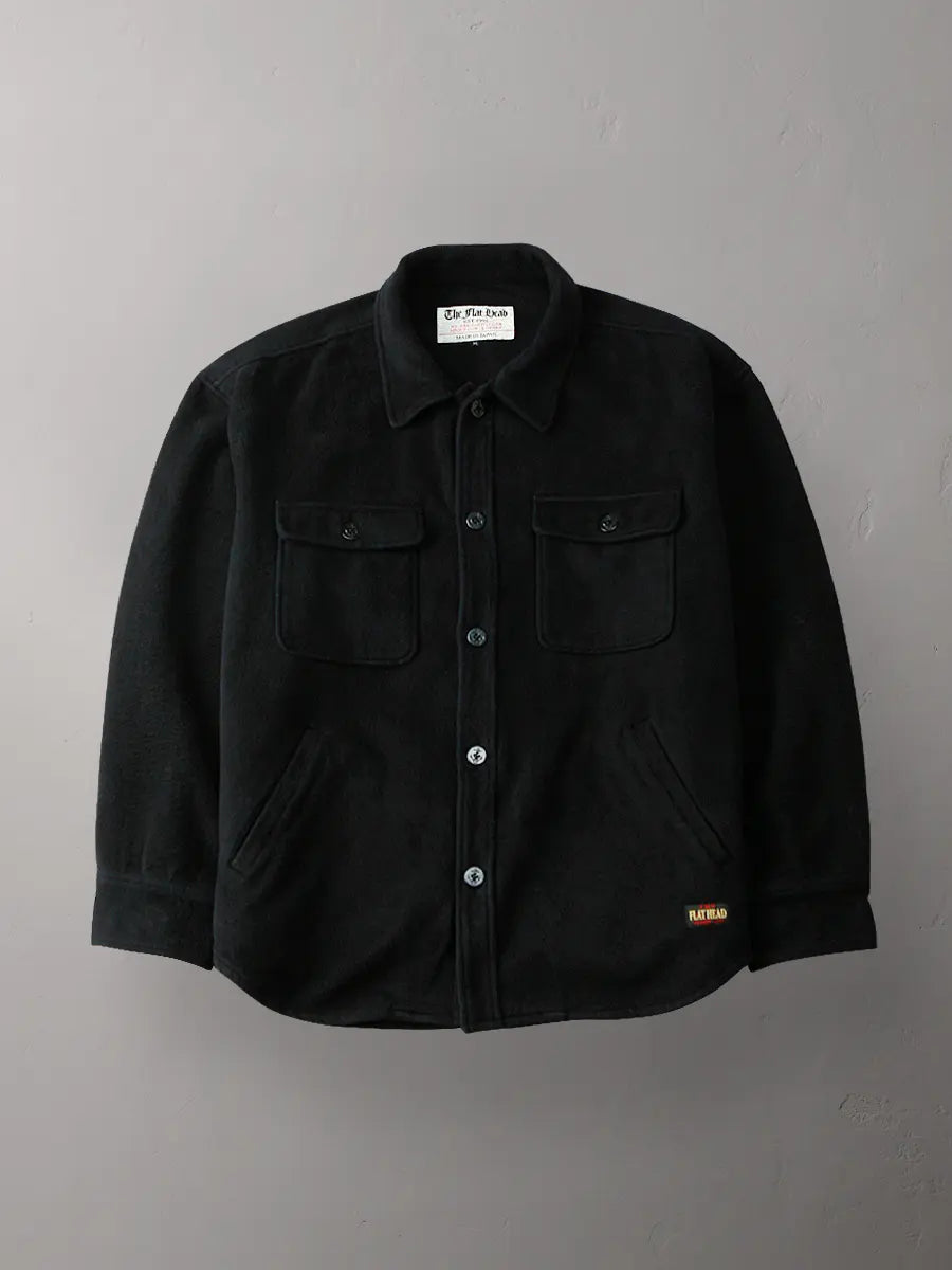 Black Melton Wool CPO #FN-OJ-C008
