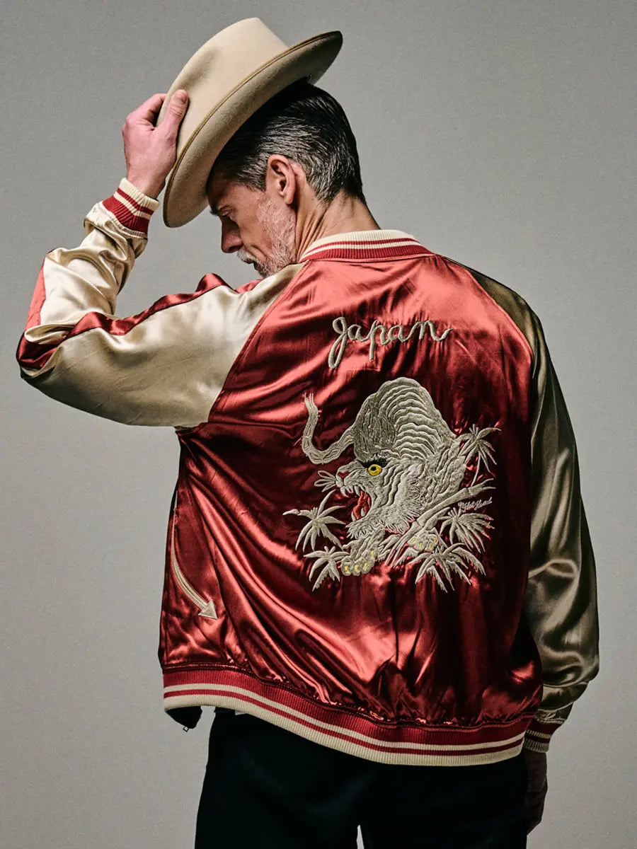 FN-OJ-SV006 Souvenir Jacket TIGER & FIVE-STORY PAGODA