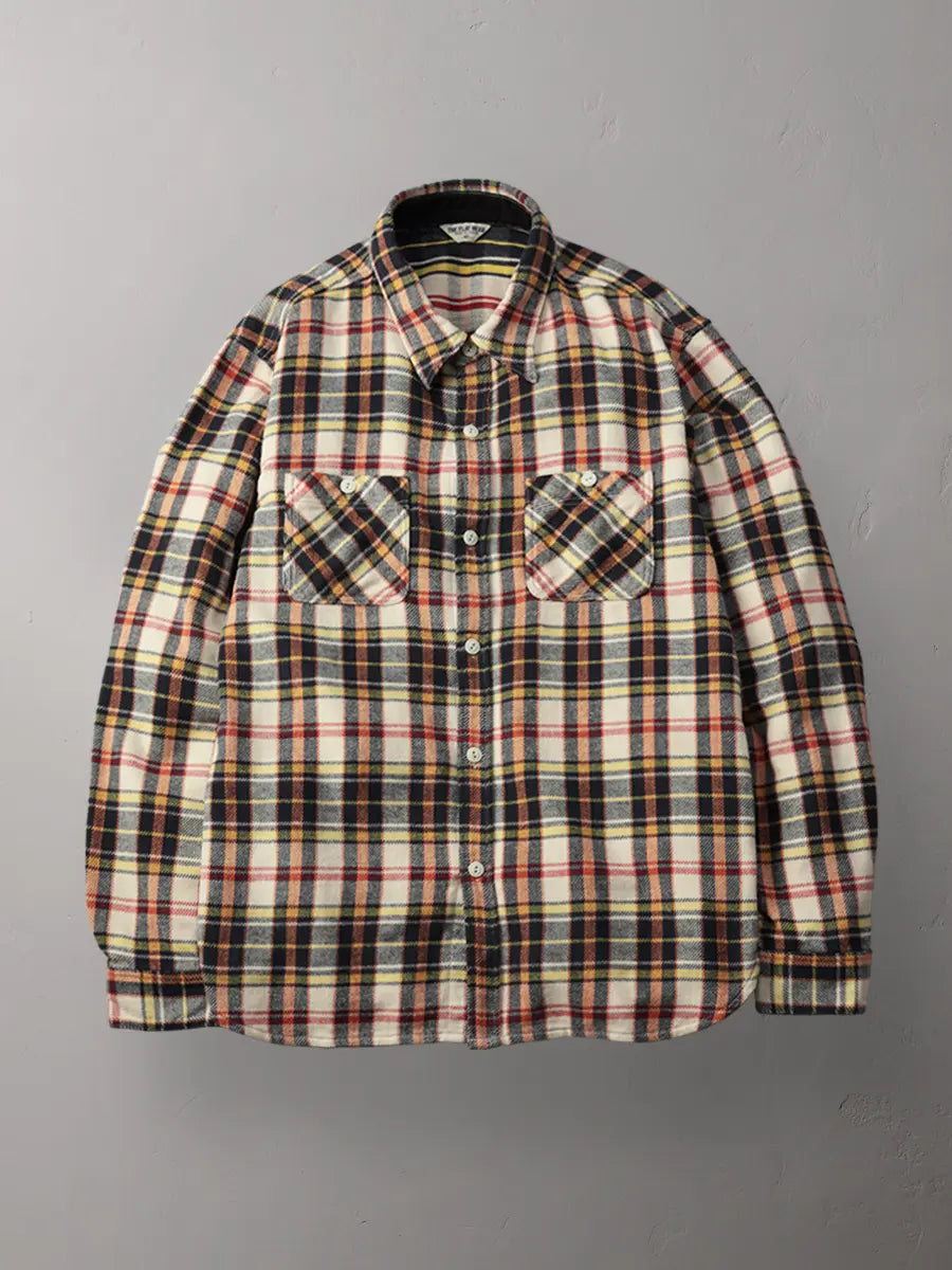 FN-SNR-014L FLANNEL CHECK WORK SHIRT