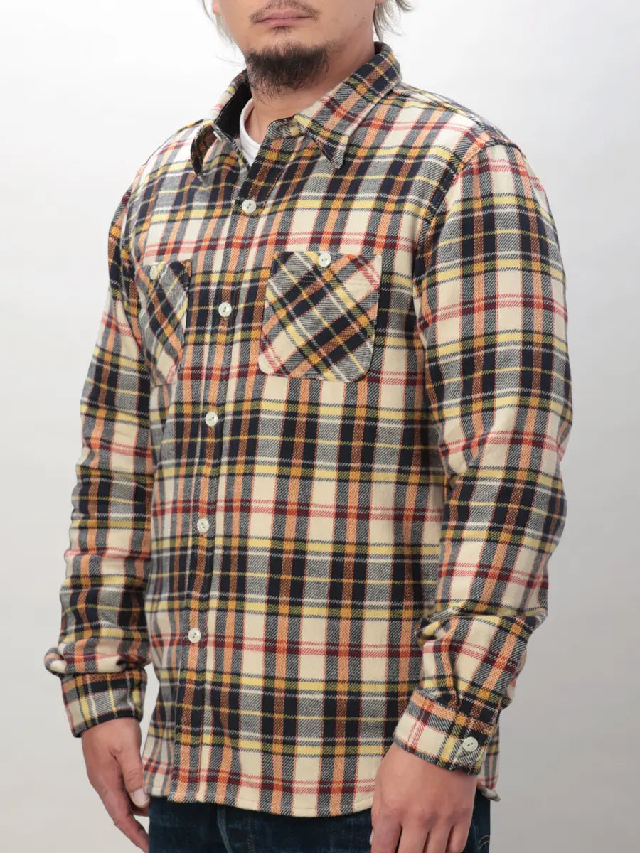 FN-SNR-014L FLANNEL CHECK WORK SHIRT