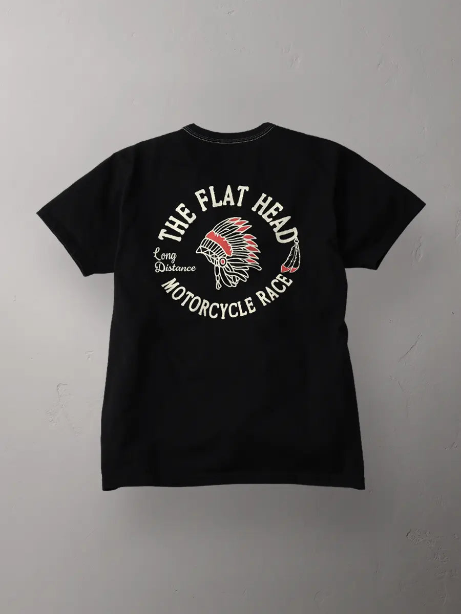 FN-THC-048 -Motorcycle Race T-Shirt, Black