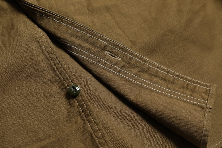 HARVEST BACK SATIN SHIRT / TR25AW-402 – Khaki