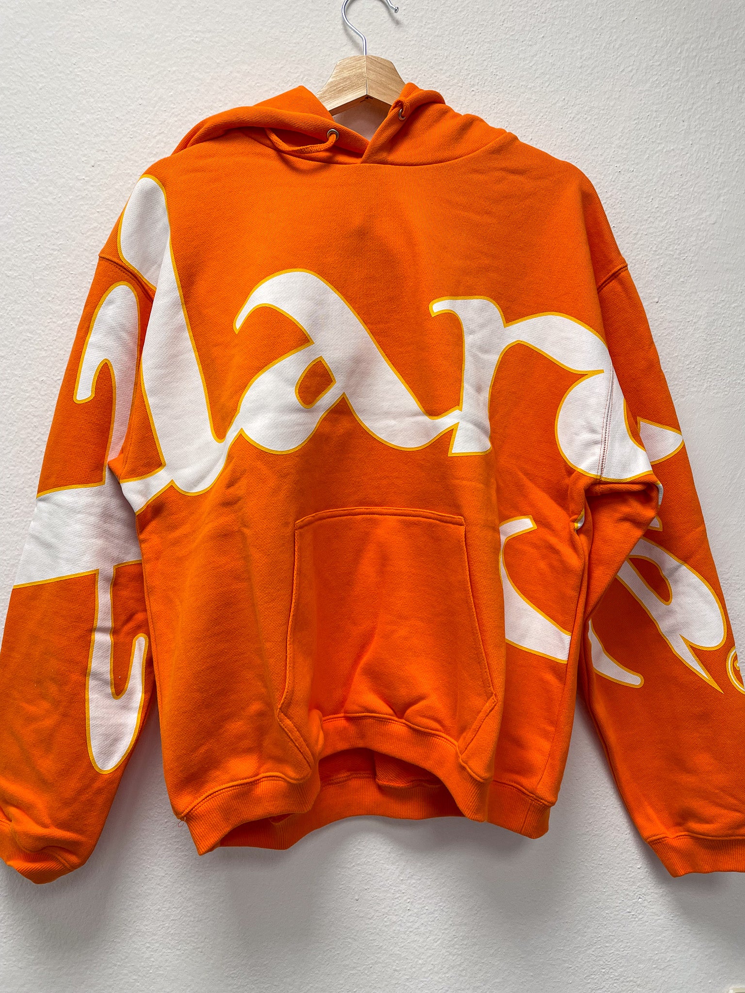 LOGO HOODED SWEATSHIRT - Orange