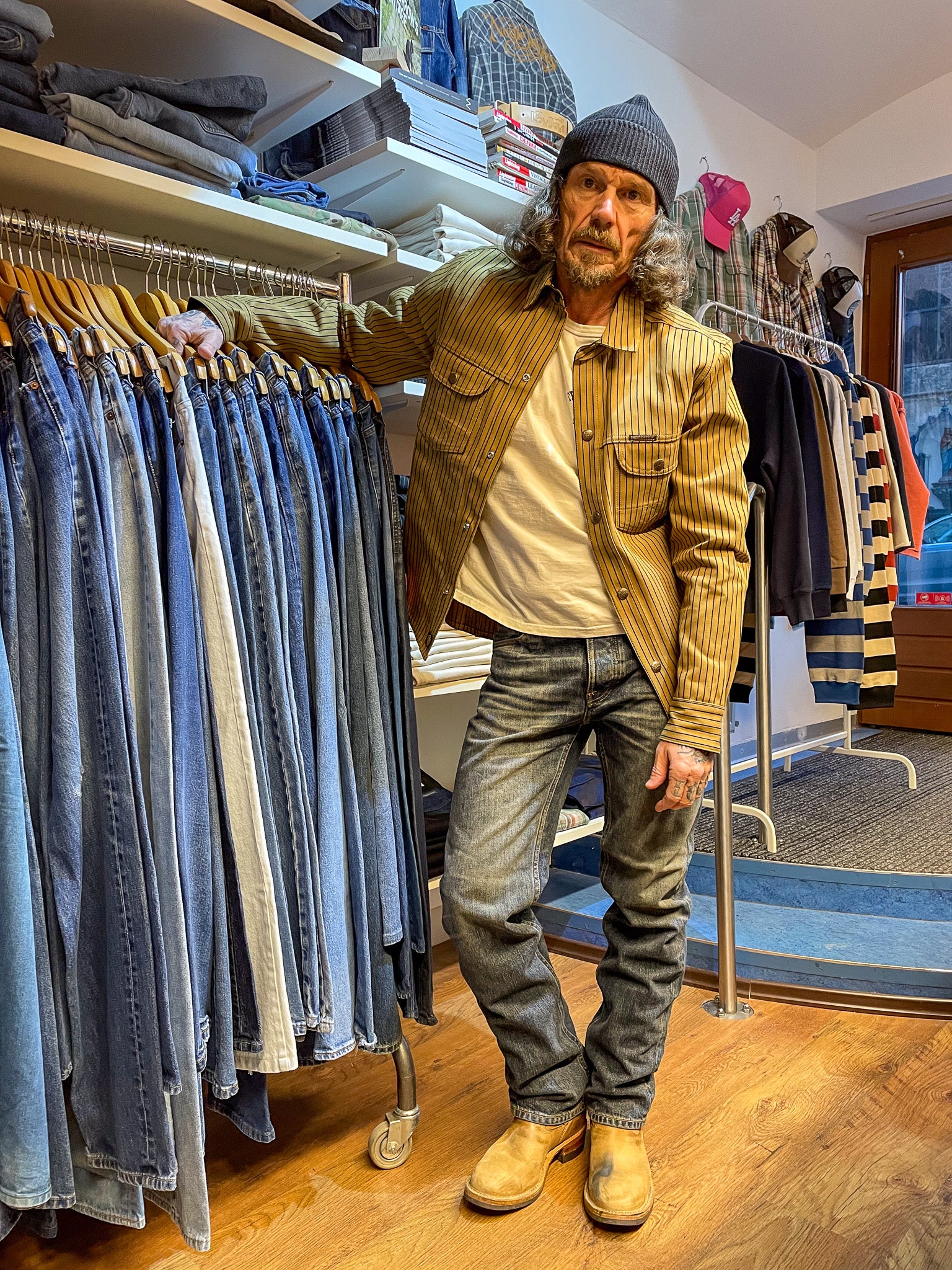 COPELAND ROOT STRIPE Beige/Indigo