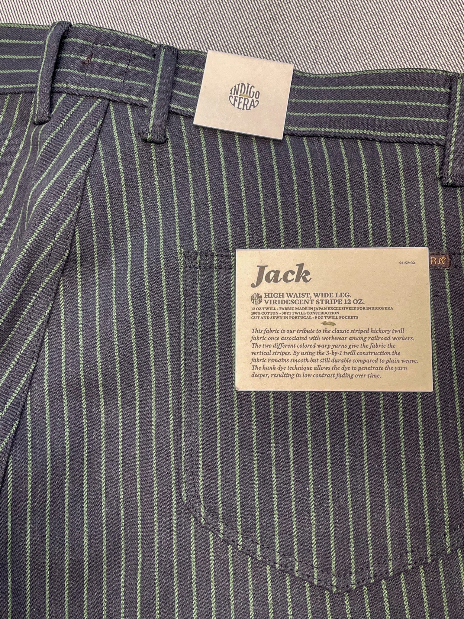 JACK PANTS “Viridecent Stripe”