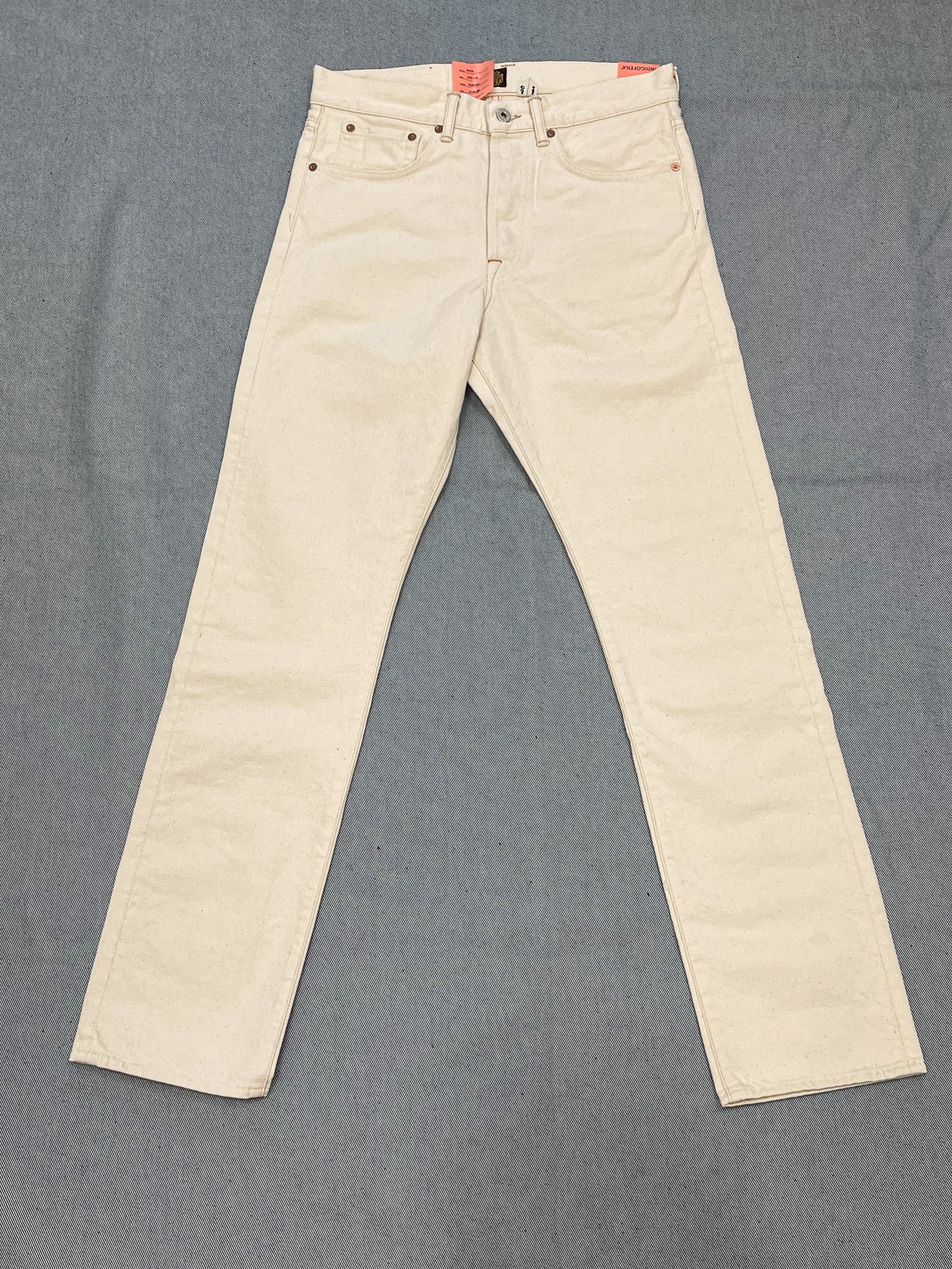 BUCK JEANS UNEVEN BROKEN TWILL ECRU