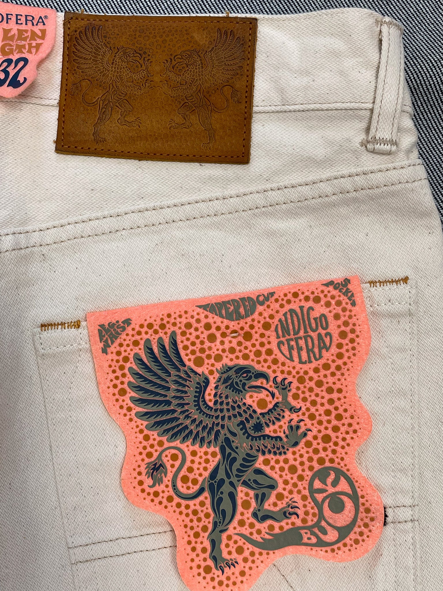 BUCK JEANS UNEVEN BROKEN TWILL ECRU