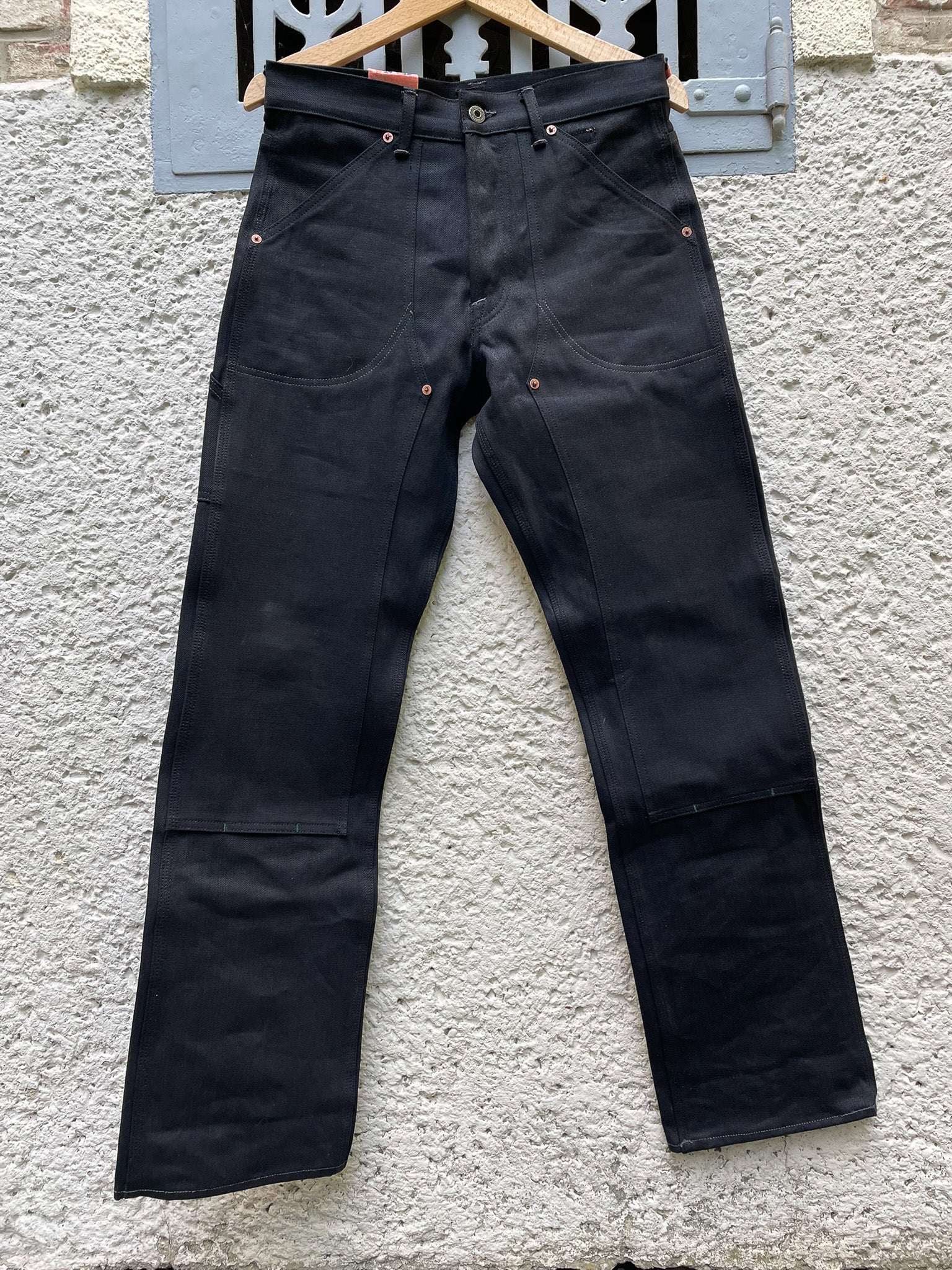 WENDELL Gunpowder / Soot Black Pants 14 oz Unwashed