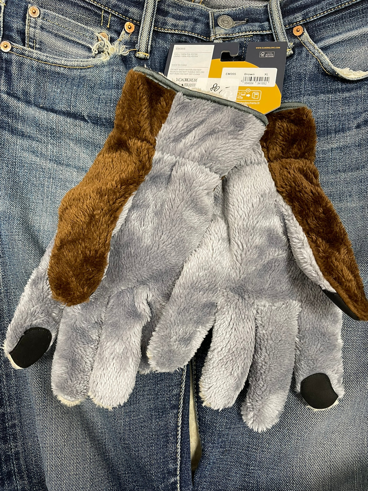 EM 355 CUDDLY CLUB GLOVE Brown