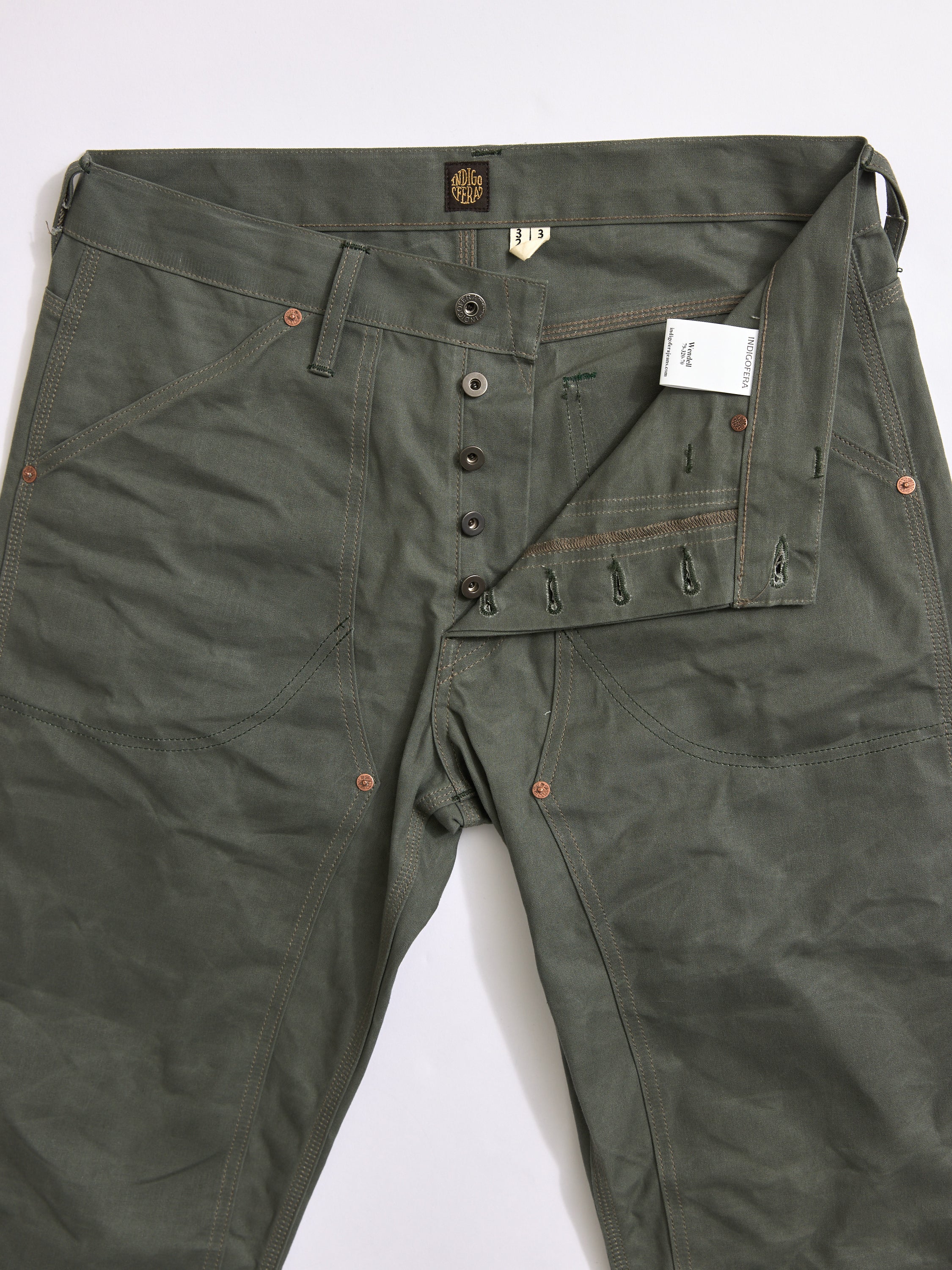 WENDELL STPF Coated Canvas Pant – Graygreen