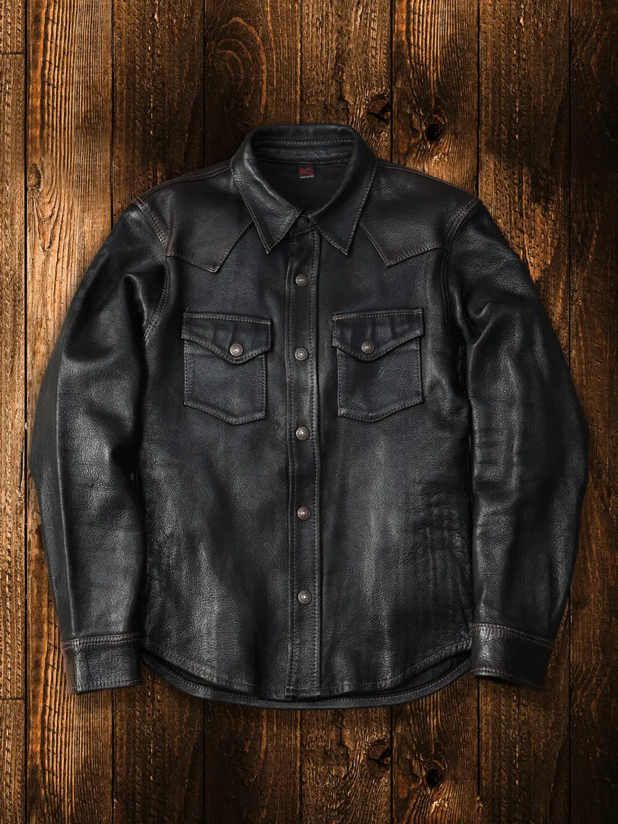 TFH-DEERSKIN WESTERN SHIRT FN‑LS‑DS004