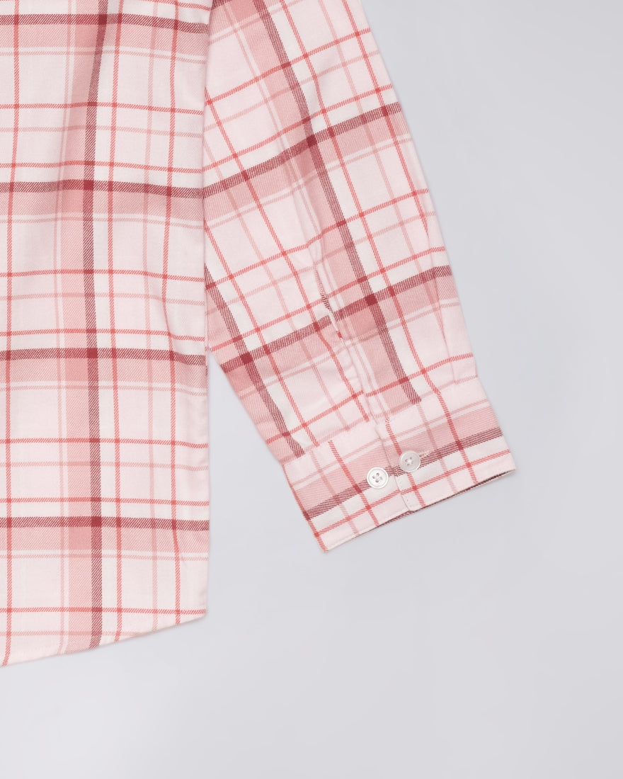 ACE SHIRT LS Light PinkCheck Flannel Overshirt