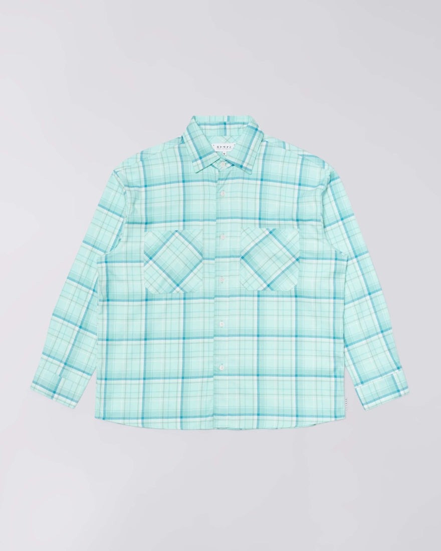ACE SHIRT LS Holiday Check Flannel Overshirt