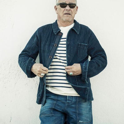 VESTE DE TRAVAIL "Le Bourgeron" – Sashiko Indigo