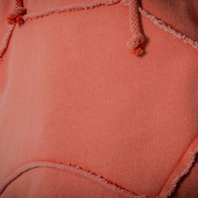 BOXING  HOODED  SWEATSHIRT 3/4 SLEEVES "BASIC VINTAGE" Orange