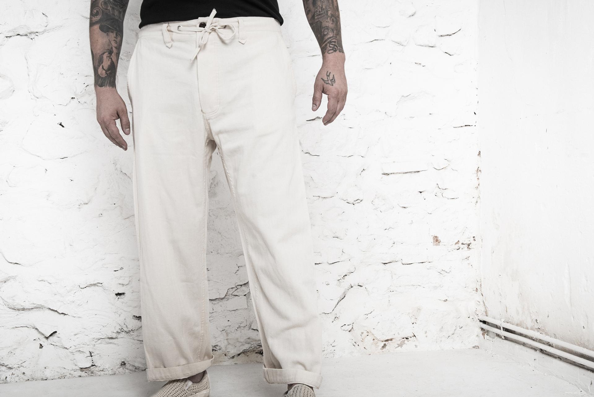„LE NERVI“ HBT Naturel – Französische Workwear Hose