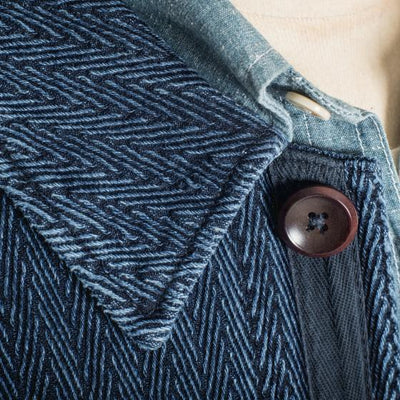 VESTE DE TRAVAIL "Le Bourgeron" – Sashiko Indigo