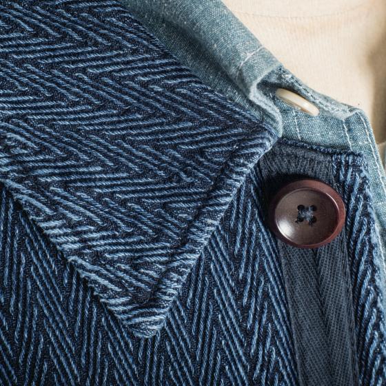 VESTE DE TRAVAIL "Le Bourgeron" – Sashiko Indigo