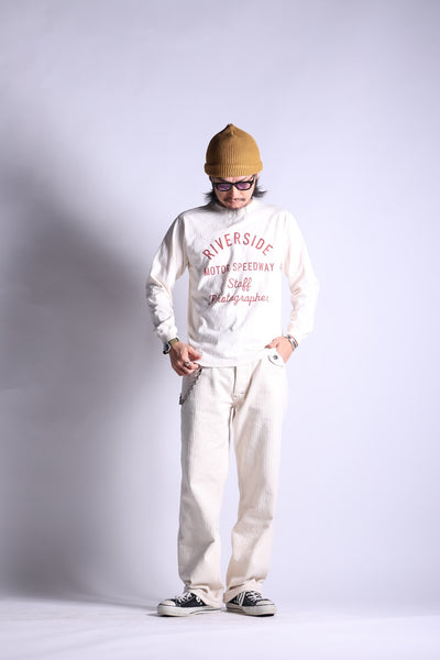 VINTAGE PRINT LONG TEE.26-02 VINTAGE CREAM